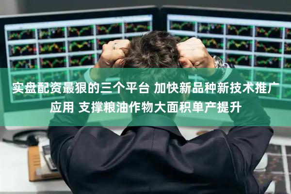 实盘配资最狠的三个平台 加快新品种新技术推广应用 支撑粮油作物大面积单产提升