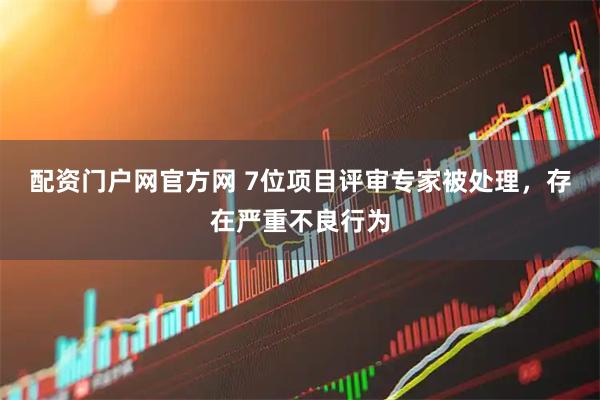 配资门户网官方网 7位项目评审专家被处理，存在严重不良行为